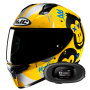Casque Integral HJC C10 Geti MC3SF + Kit bluetooth 5R Lite Solo