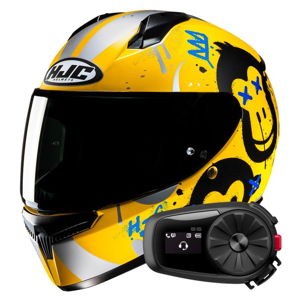 Casque Integral HJC C10 Geti MC3SF + Kit Bluetooth 5S Solo