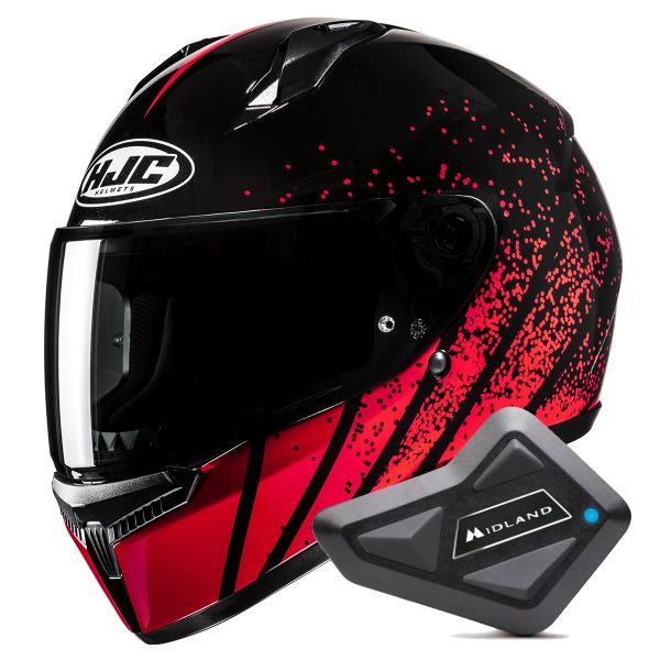 Casque Integral HJC C10 Haven MC1 + Kit Bluetooth BT Mini Casque Integral HJC C10 Haven MC1 + Kit Bluetooth BT Mini