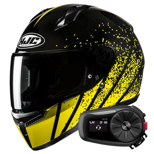 Casque Integral HJC C10 Haven MC3 + Kit Bluetooth 5S Solo