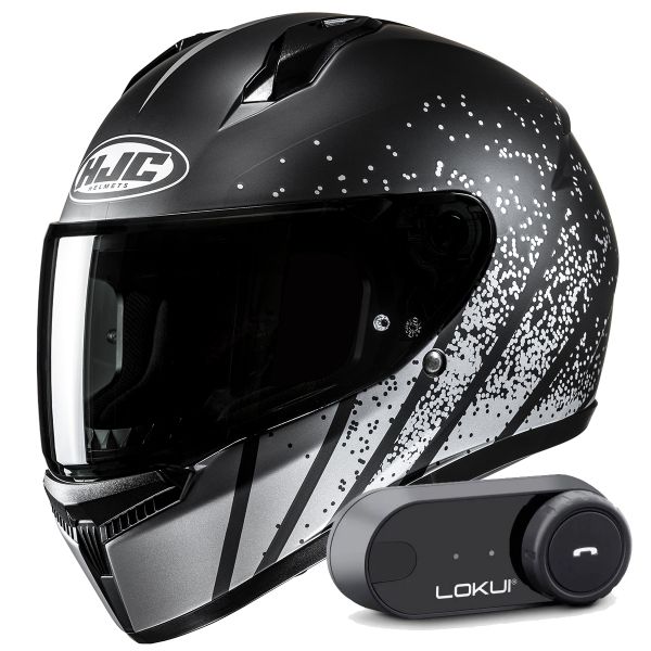 Casque Integral HJC C10 Haven MC5SF + Kit Bluetooth Lokui K30