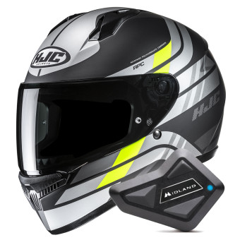 Casque Integral HJC C10 Hiper MC3HSF + Kit Bluetooth BT Mini Casque Integral HJC C10 Hiper MC3HSF + Kit Bluetooth BT Mini