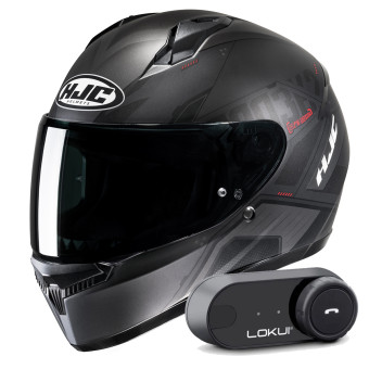 Casque Integral HJC C10 Inka MC1SF + Kit Bluetooth Lokui K30
