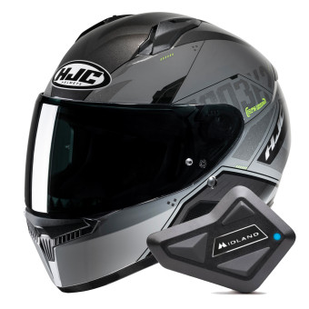 Casque Integral HJC C10 Inka MC3H + Kit Bluetooth BT Mini