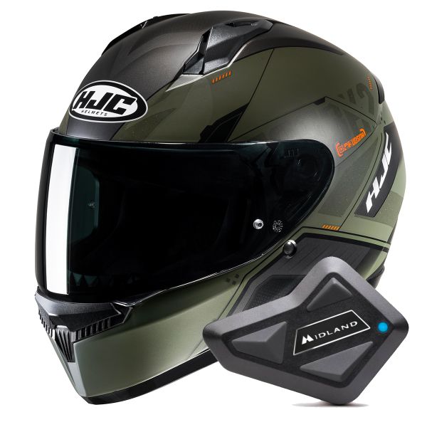 Casque Integral HJC C10 Inka MC7SF + Kit Bluetooth BT Mini
