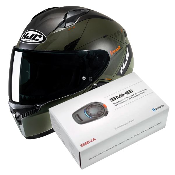Casque Integral HJC C10 Inka MC7SF + Kit Bluetooth SMH5 Solo