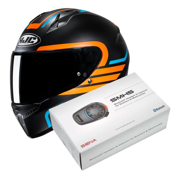Casque Integral HJC C10 Lito MC27SF + Kit Bluetooth SMH5 Solo
