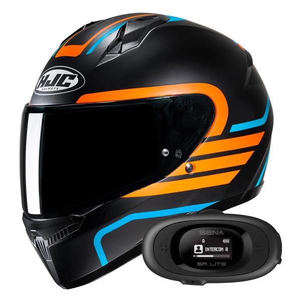 Casque Integral HJC C10 Lito MC27SF + Kit bluetooth 5R Lite