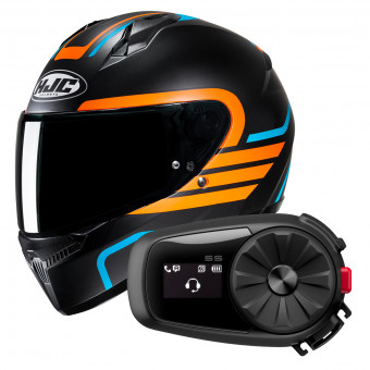 Casque Integral HJC C10 Lito MC27SF + Kit Bluetooth 5S