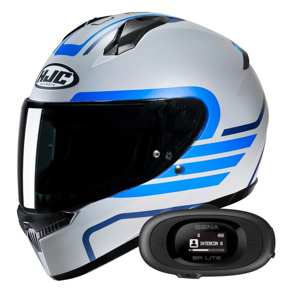 Casque Integral HJC C10 Lito MC2SF + Kit bluetooth 5R Lite