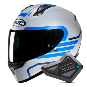 Casque Integral HJC C10 Lito MC2SF + Kit Bluetooth BT Mini
