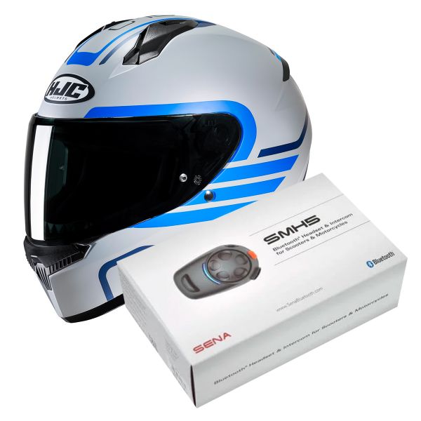 Casque Integral HJC C10 Lito MC2SF + Kit Bluetooth SMH5 Solo