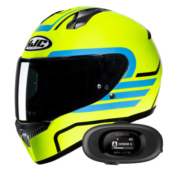 Casque Integral HJC C10 Lito MC3H + Kit bluetooth 5R Lite