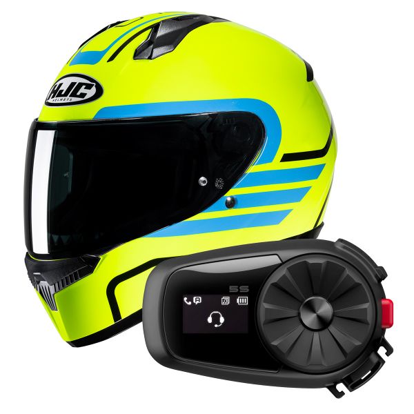Casque Integral HJC C10 Lito MC3H + Kit Bluetooth 5S