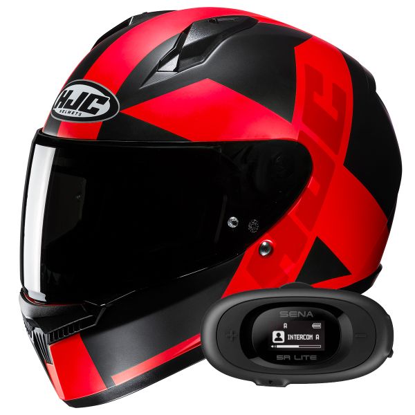 Casque Integral HJC C10 Tez MC1SF + Kit bluetooth 5R Lite Solo
