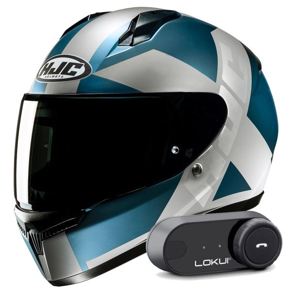 Casque Integral HJC C10 Tez MC2SF + Kit Bluetooth Lokui K30 Casque Integral HJC C10 Tez MC2SF + Kit Bluetooth Lokui K30