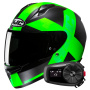 Casque Integral HJC C10 Tez MC4HSF + Kit Bluetooth 5S Solo