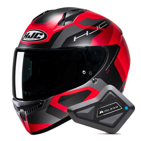 Casque Integral HJC C10 Tins MC1SF + Kit Bluetooth BT Mini Casque Integral HJC C10 Tins MC1SF + Kit Bluetooth BT Mini