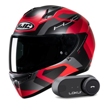 Casque Integral HJC C10 Tins MC1SF + Kit Bluetooth Lokui K30