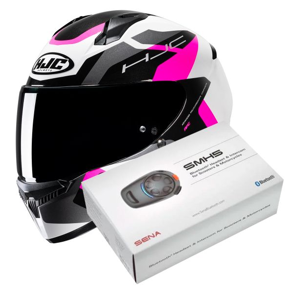 Casque Integral HJC C10 Tins MC8 + Kit Bluetooth SMH5 Solo Casque Integral HJC C10 Tins MC8 + Kit Bluetooth SMH5 Solo