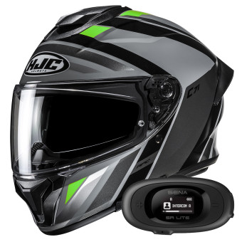 Casque Integral HJC C71 Faber MC7 + Kit bluetooth 5R Lite Solo