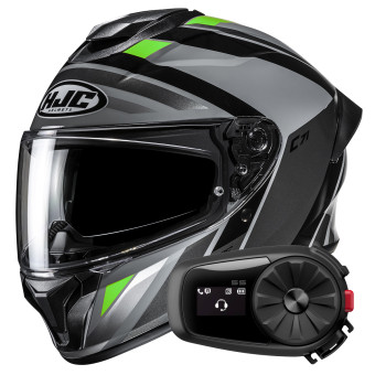 Casque Integral HJC C71 Faber MC7 + Kit Bluetooth 5S Solo