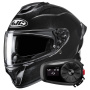 Casque Integral HJC C71 Metal Black + Kit Bluetooth 5S Solo