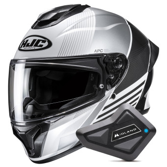 Casque Integral HJC C71 Morix MC5 + Kit Bluetooth BT Mini