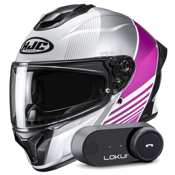 Casque Integral HJC C71 Morix MC8 + Kit Bluetooth Lokui K30 Casque Integral HJC C71 Morix MC8 + Kit Bluetooth Lokui K30