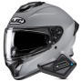 Casque Integral HJC C71 N.Gray + Kit Bluetooth BT Mini
