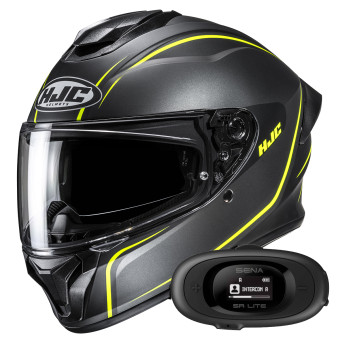 Casque Integral HJC C71 Quez MC3HSF + Kit bluetooth 5R Lite Solo