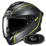 Casque Integral HJC C71 Quez MC3HSF + Kit bluetooth 5R Lite Solo