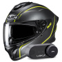 Casque Integral HJC C71 Quez MC3HSF + Kit Bluetooth Lokui K30