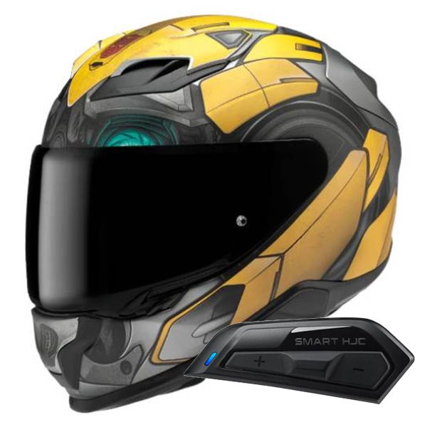Casque Integral HJC F71 Bumblebee Hasbro MC3SF + Kit Bluetooth Smart 11B Casque Integral HJC F71 Bumblebee Hasbro MC3SF + Kit Bluetooth Smart 11B