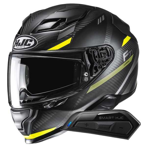 Casque Integral HJC F71 Carbon Esira MC3HSF + Kit Bluetooth Smart 11B