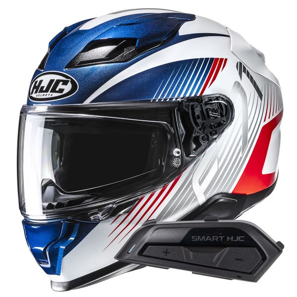 Casque Integral HJC F71 Catos MC21 + Kit Bluetooth Smart 21B Flat Black