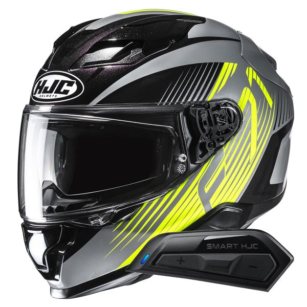 Casque Integral HJC F71 Catos MC3H + Kit Bluetooth Smart 11B