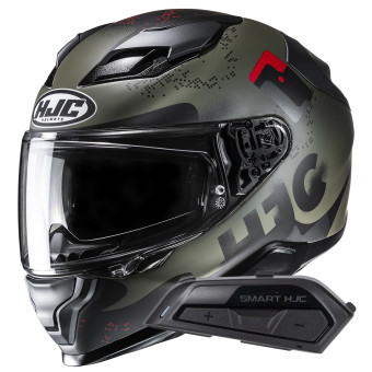 Casque Integral HJC F71 Faco MC1SF + Kit Bluetooth Smart 21B Flat Black Casque Integral HJC F71 Faco MC1SF + Kit Bluetooth Smart 21B Flat Black