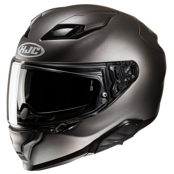 Casque Integral HJC F71 Semi Flat Titanium + Kit Bluetooth Smart 11B