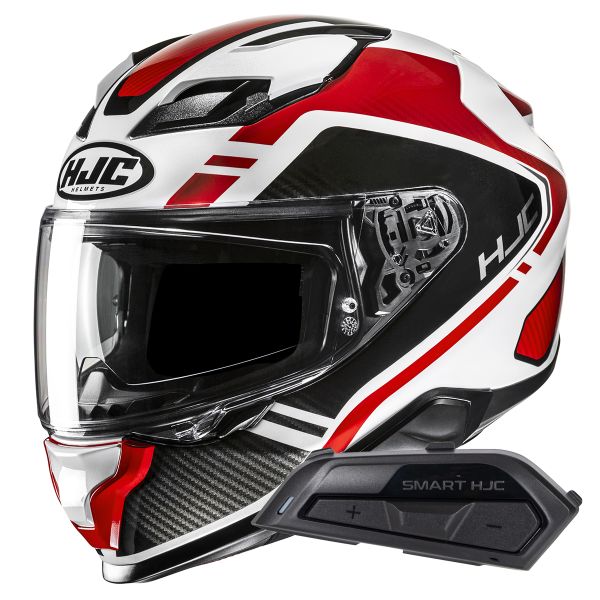 Casque Integral HJC F71 Tozz MC1 + Kit Bluetooth Smart 21B Flat Black