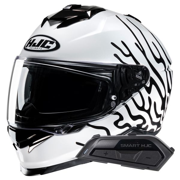 Casque Integral HJC i71 Celos MC3H + Kit Bluetooth Smart 21B