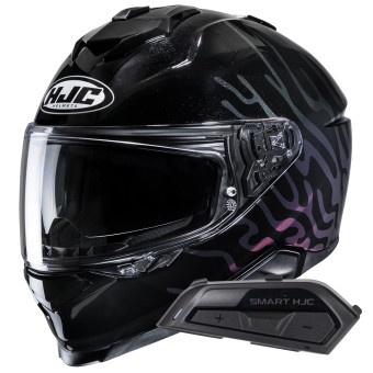 Casque Integral HJC i71 Celos MC5 + Kit Bluetooth Smart 21B