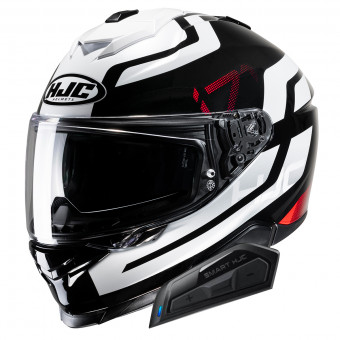 Casque Integral HJC i71 Enta MC1 + Kit Bluetooth Smart 21B