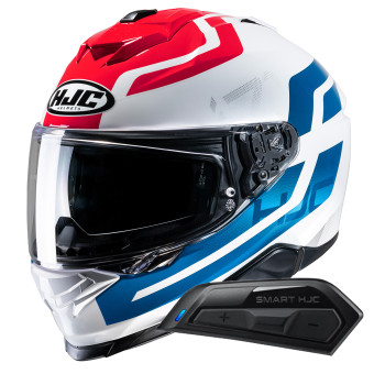 Casque Integral HJC i71 Enta MC21 + Kit Bluetooth Smart 11B