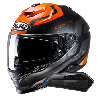 Casque Integral HJC i71 Enta MC7SF + Kit Bluetooth Smart 11B