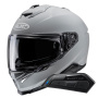 Casque Integral HJC i71 N. Grey + Kit Bluetooth Smart 11B