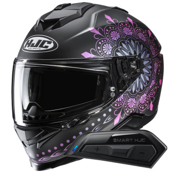 Casque Integral HJC i71 Niel MC28SF + Kit Bluetooth Smart 11B