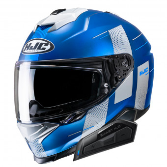 Casque Integral HJC i71 Peka MC2SF + Kit Bluetooth Smart 21B