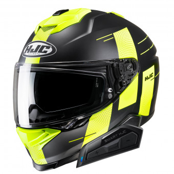 Casque Integral HJC i71 Peka MC3HSF + Kit Bluetooth Smart 21B