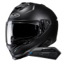 Casque Integral HJC i71 Semi Flat Black + Kit Bluetooth Smart 11B